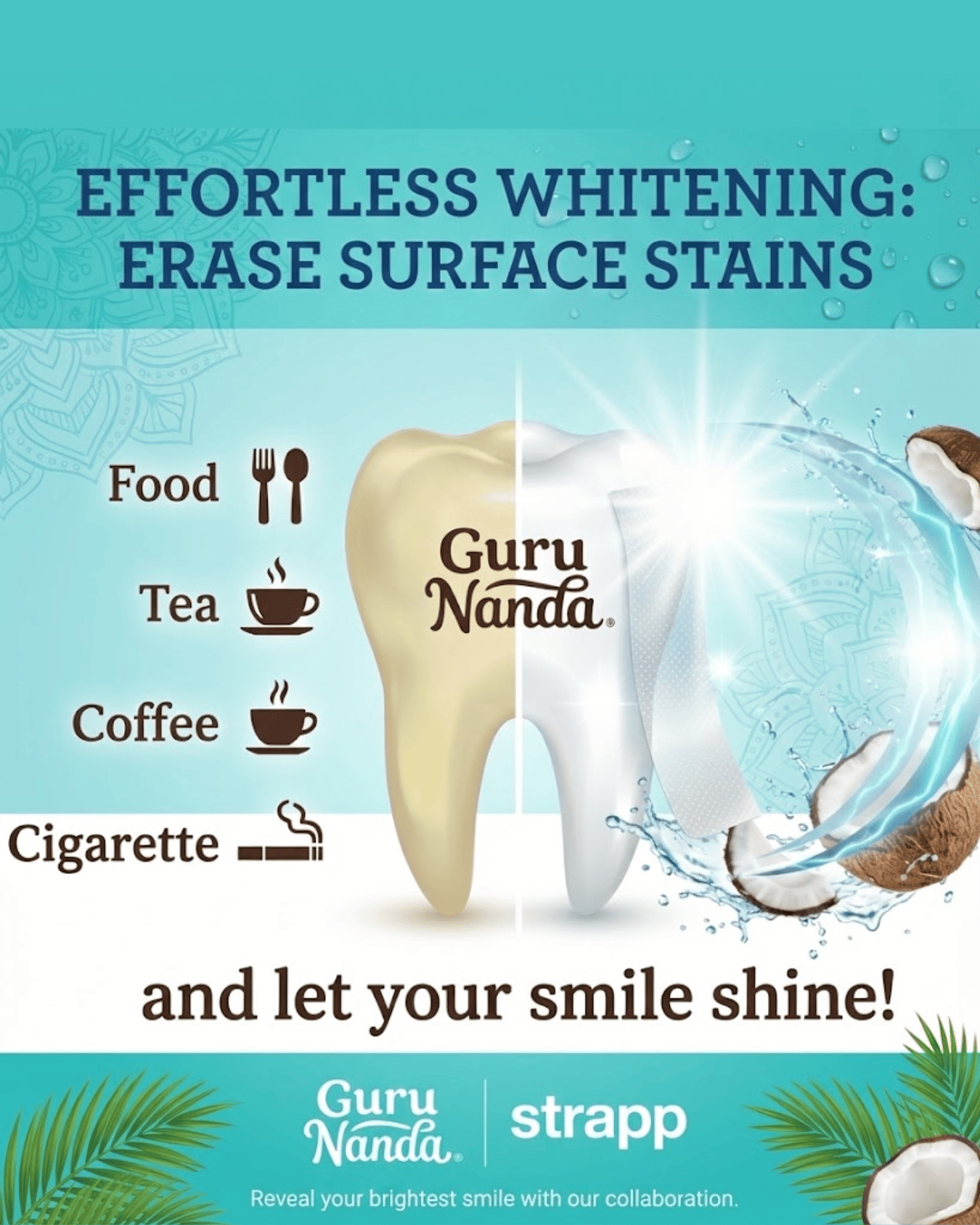 Guru Nanda™ Coconut Teeth Whitening Strips