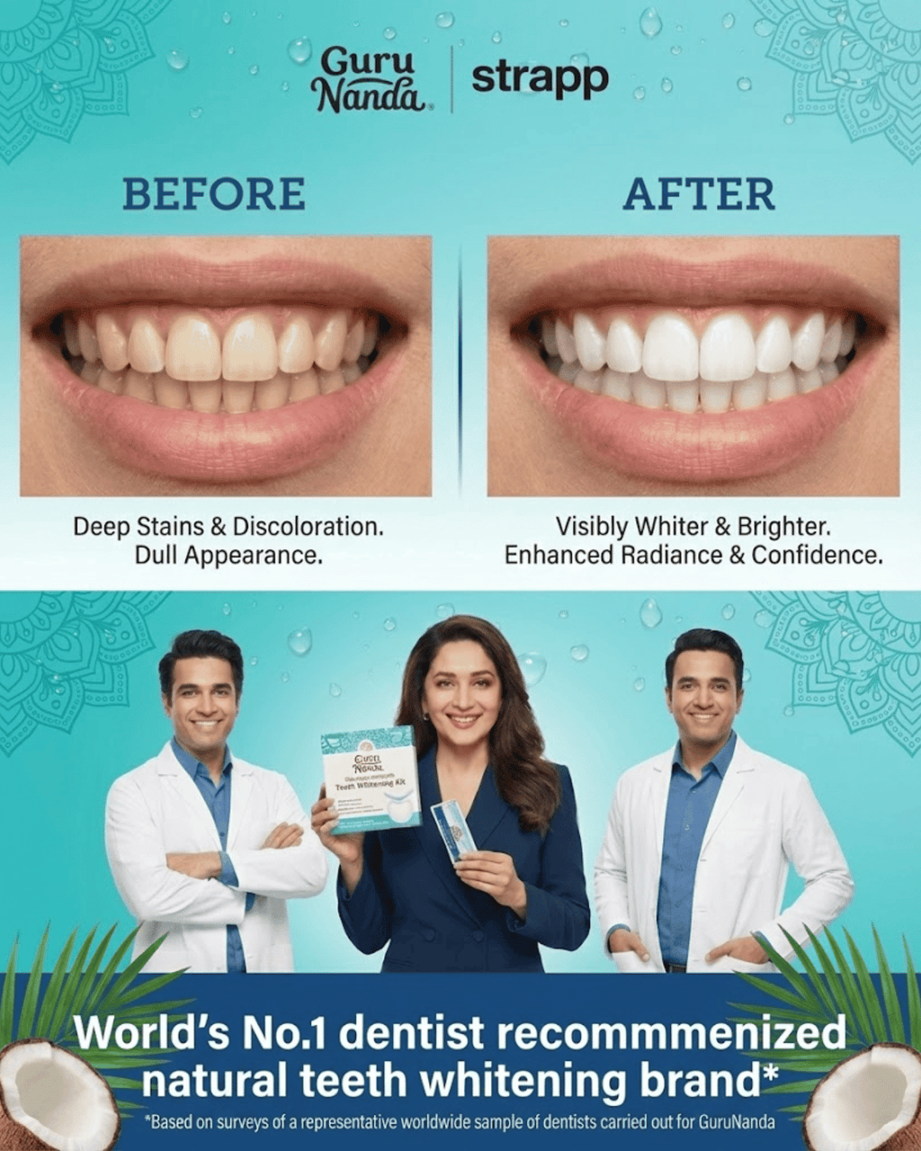 Guru Nanda™ Coconut Teeth Whitening Strips