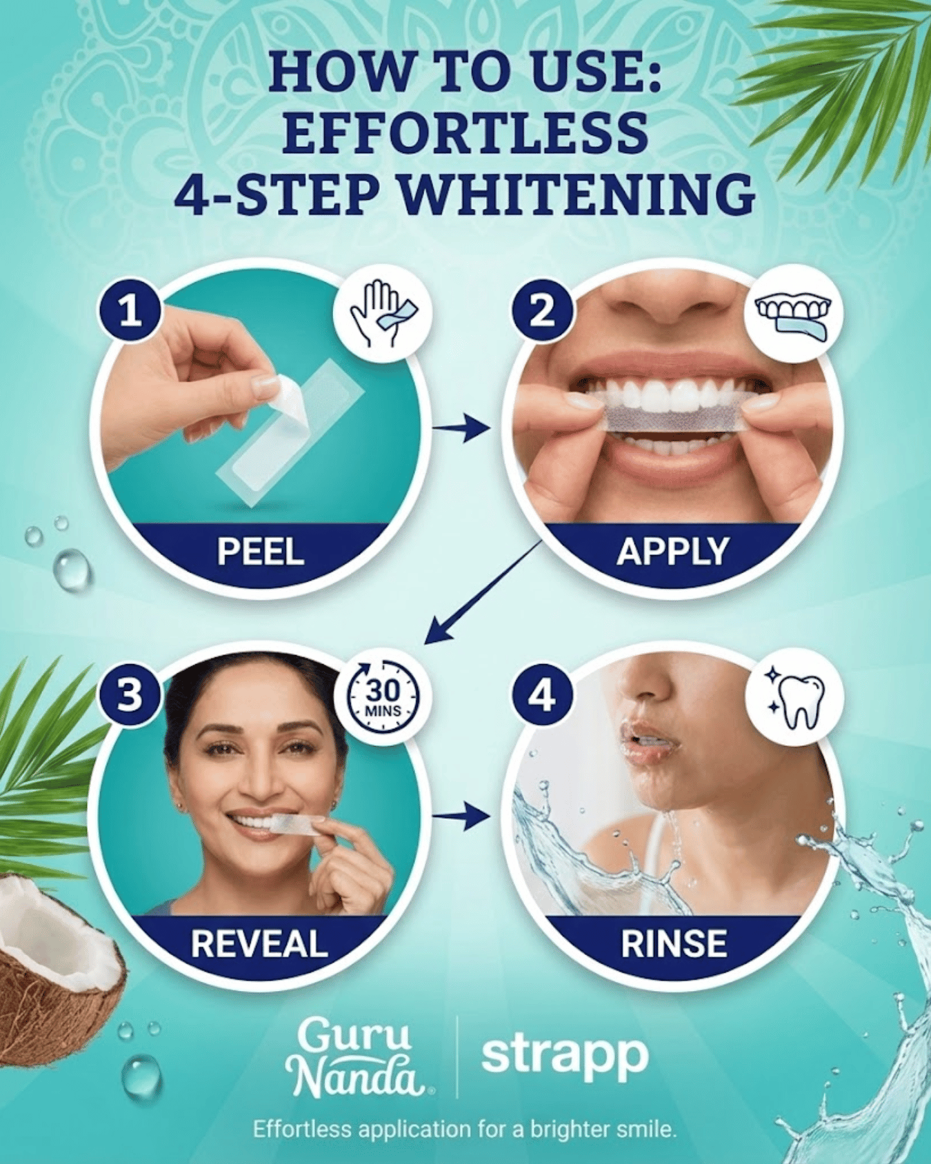 Guru Nanda™ Coconut Teeth Whitening Strips