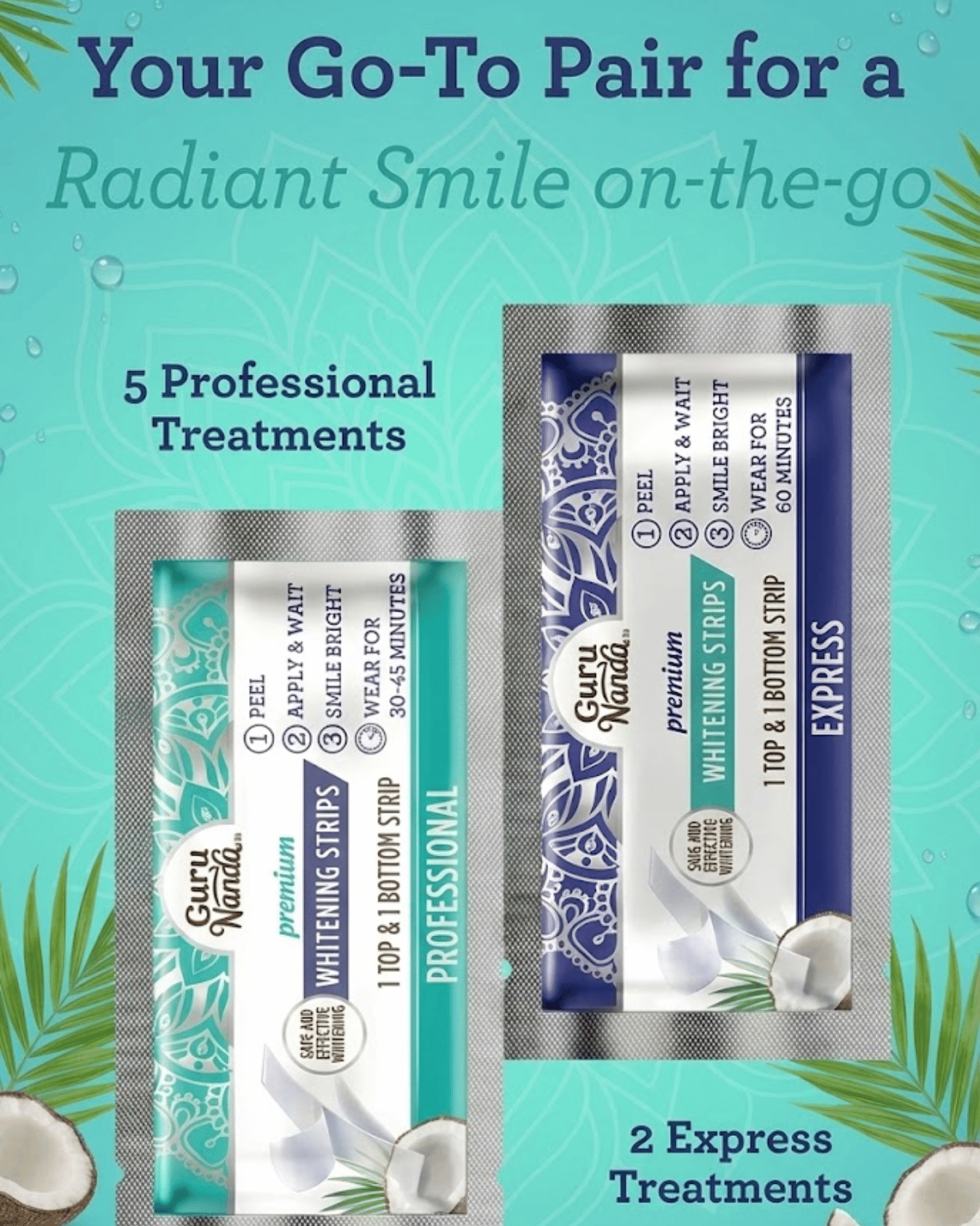 Guru Nanda™ Coconut Teeth Whitening Strips