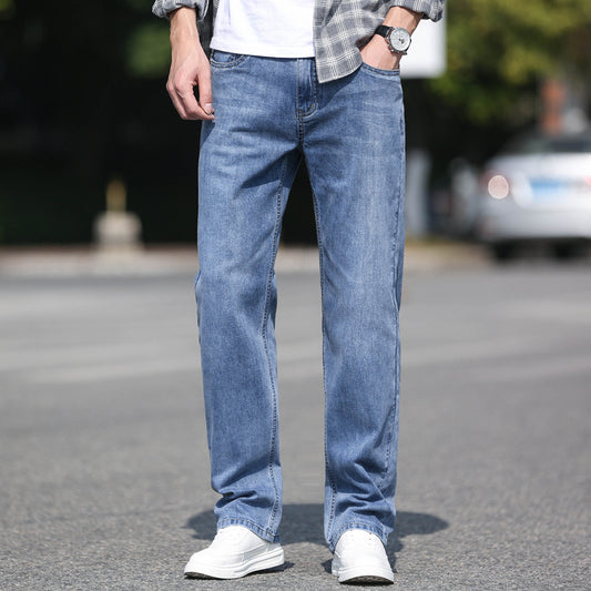 Loose straight men's jeans