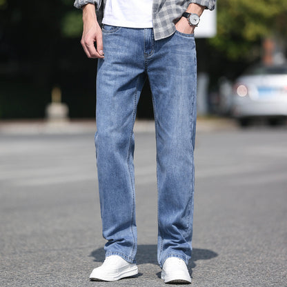 Loose straight men's jeans