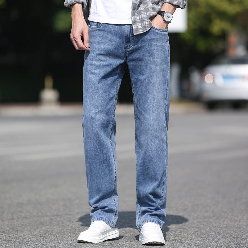Loose straight men's jeans