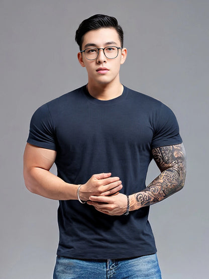 Quick-drying Breathable Solid Color Short-sleeved T-shirt