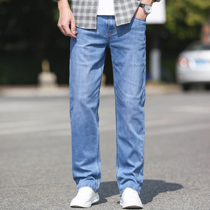 Loose straight men's jeans