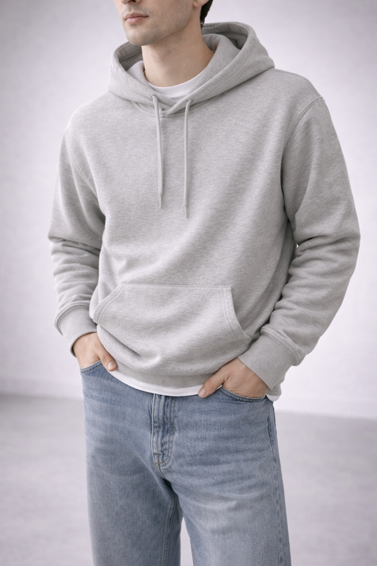 ESSENTIAL HOODIE – GREY