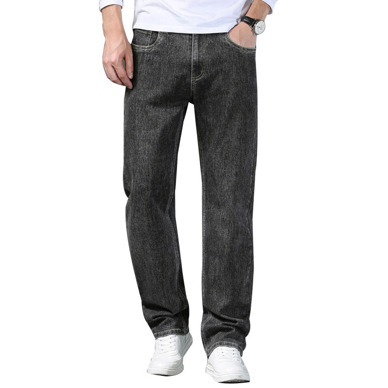 Loose straight men's jeans